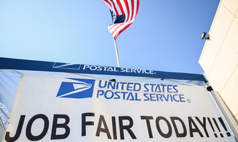 A US Postal Service job fair in Inglewood, California, in July 2022.