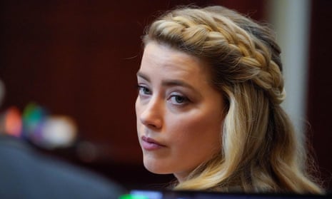 Amber Heard at the courthouse in Fairfax, Virginia, in May. 