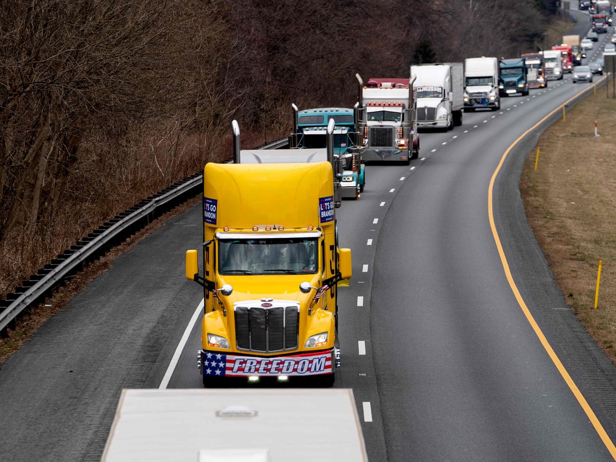Beat It Trucker Convoy Driven Out After Being Egged By Kids In California California The Guardian Beat It Trucker Convoy Driven Out After Being Egged By Kids In California California The Guardian