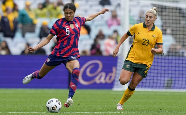 Alana Cook (left) is on course to keep one of Abby Dahlkemper and Tierna Davidson out of the World Cup squad.
