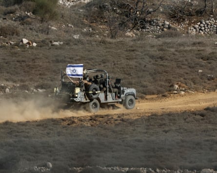 Israeli troops in Syria on 16 December 2024.