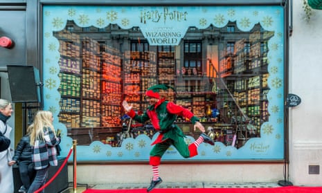 The toy retailer Hamleys on Regent Street, London, unveils its Harry Potter Christmas window. 