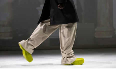 ‘Utterly desirable’: a model wears a pair of Bottega Veneta boots