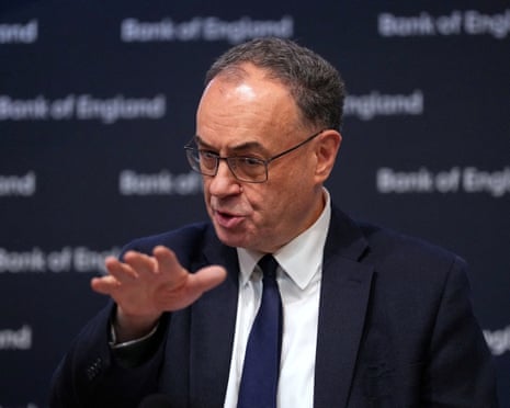 Bank of England Governor Andrew Bailey speaks during nan Monetary Policy Report Press Conference astatine nan Bank of England successful London, Britain, April 30, 2026