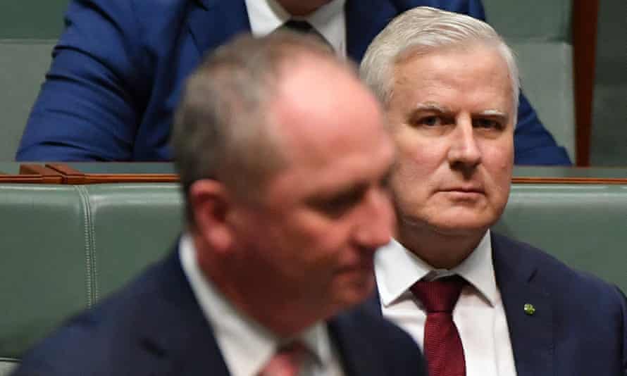 Australia’s deputy prime minister Barnaby Joyce and Nationals MP Michael McCormack