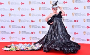 Daisy May Cooper in her bin bag dress at the 2019 TV Baftas