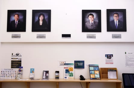 photos hanging on a wall