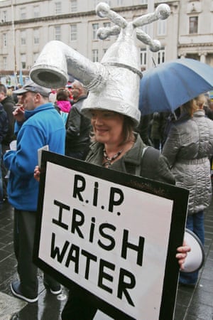 A protest by the Right2Water movement.