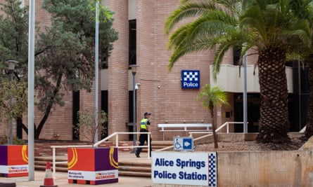 The police station in Alice Springs, Northern Territory.
