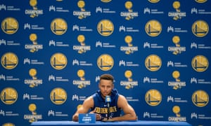 Stephen Curry speaks to the press on Friday.