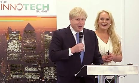 Boris Johnson, with Jennifer Arcuri at the Innotech Summit in July 2013