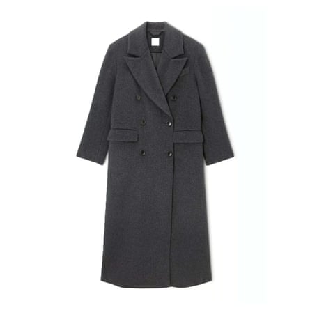 John Lewis Maxi Wool Blend Coat, Charcoal