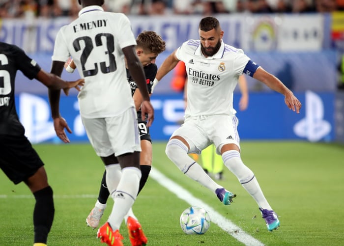 Karim Benzema of Real Madrid in action.
