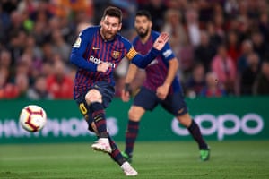 Lionel Messi and Luis Suárez are a formidable attacking Barcelona forward line.