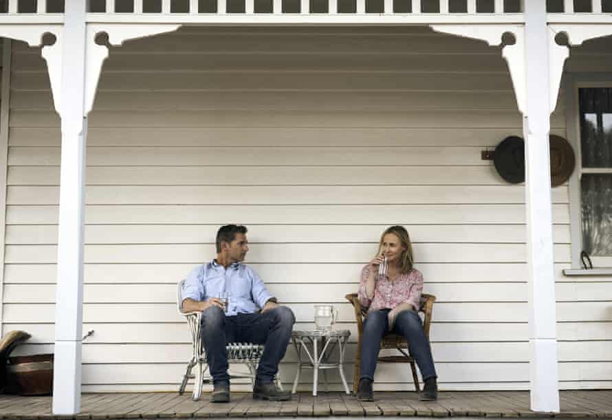 Eric Bana and Genevieve O'Reilly in The Dry.