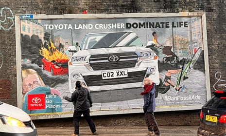 Spoof car posters are taking aim at car companies. 