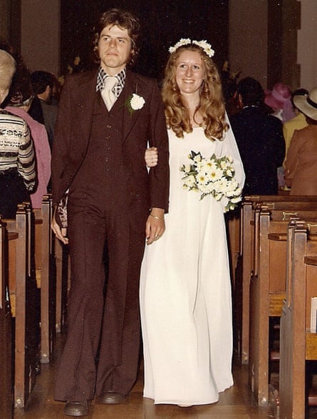 Dave dan Jill di hari pernikahan mereka.