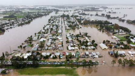 Flooding in Smithtown, NSW, Australia