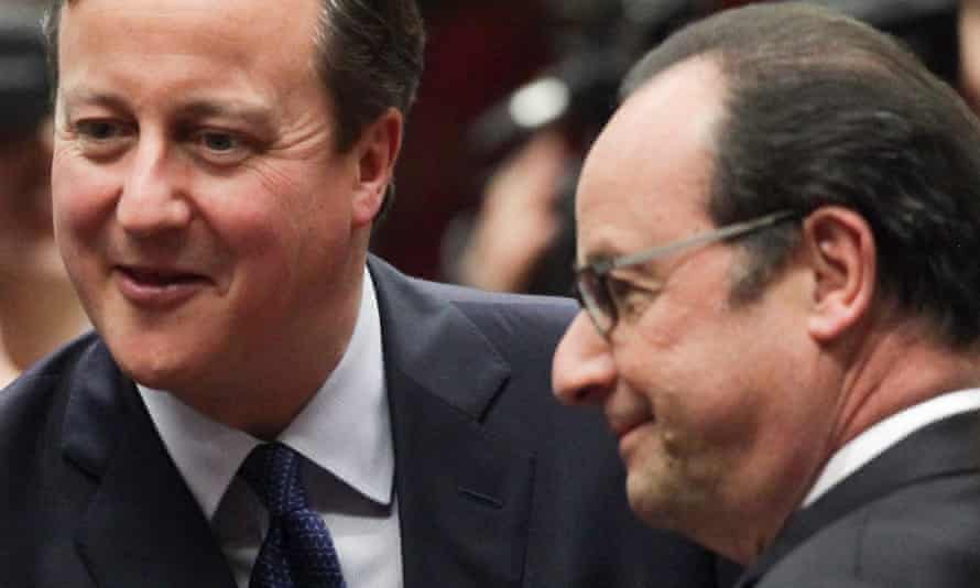 David Cameron and François Hollande