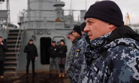 Ukrainian navy aboard the Donbas