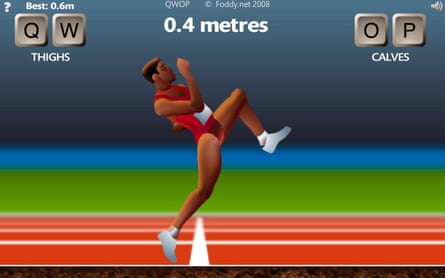 Screengrab from QWOP