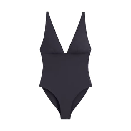 Cos bonded scuba v-necked suit