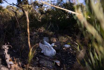 The burial site at the Moore River Aboriginal Settlement Cemetery in Western Australia