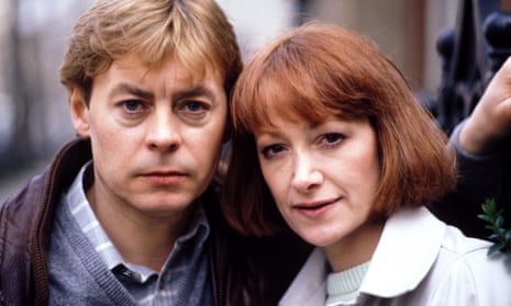 Hywel Bennett as Shelley and Belinda Sinclair as Fran in the hit 1980s sitcom.
