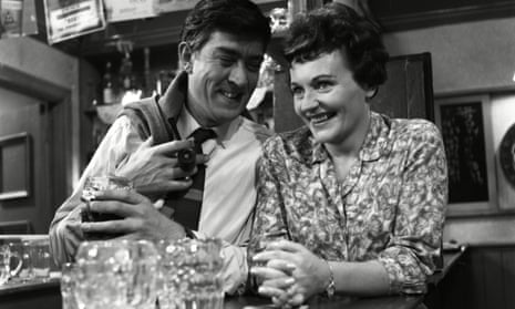 Ivan Beavis as Harry Hewitt and Doreen Keogh as Concepta Riley in Coronation Street in 1961