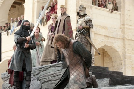 Sean Bean as the ill-fated Ned Stark in the first series of Game of Thrones.