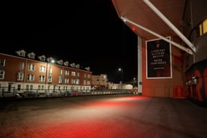 Outside St Mary’s just before Southampton v Newcastle on 6 November.