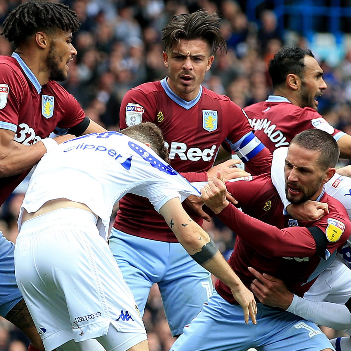 leeds let aston villa equalise and hand promotion to sheffield united championship the guardian