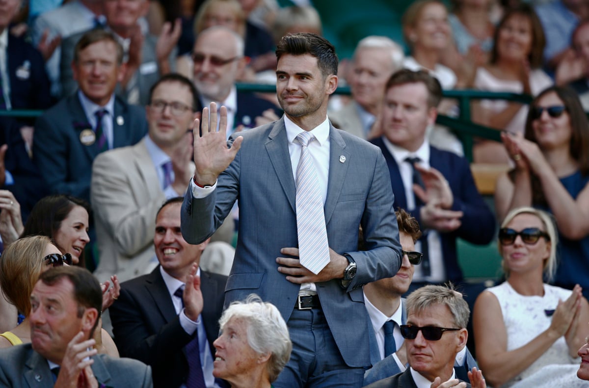 Jimmy Anderson at Wimbledon in 2015.
