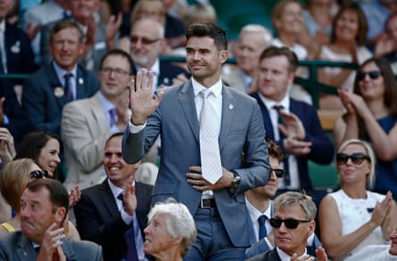 Jimmy Anderson at Wimbledon in 2015.