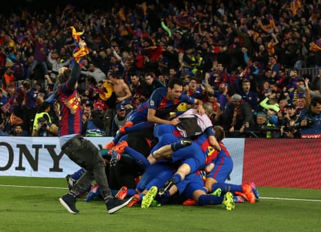 Barcelona delirium against PSG in 2017