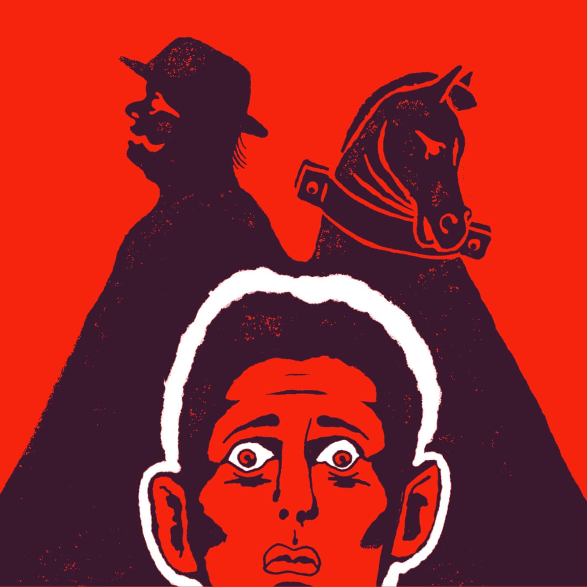 HORSES - Screenshot suasana game horor hitam putih bergaya film bisu
