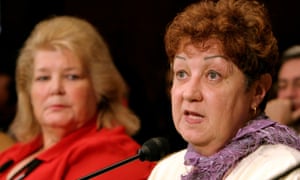 Norma McCorvey, right, who died in 2017, describes herself in the documentary as the ‘big fish’ in a ‘mutual’ propaganda campaign.