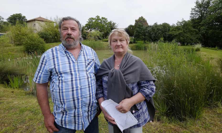 Michel and Annie Pécheras have been told they have 90 days to drain their pond in the village of Grignols - where frogs were alleged to have reached 63 decibels at certain times of the year.
