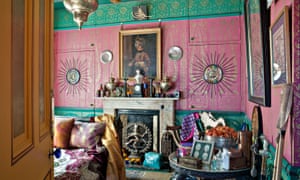 Pattern power ... a bedroom in Henry Wilson’s property.