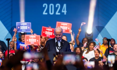 President Joe Biden kicks off his re-election campaign with a speech to union members in Philadelphia, Pennsylvania, on June 17, 2023.