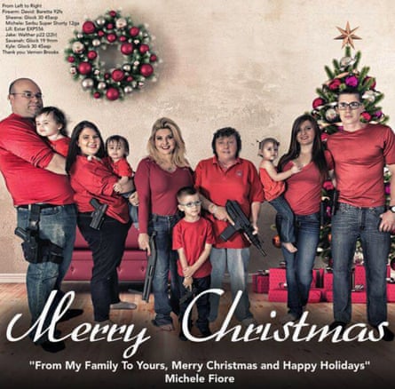 Everyone was armed in Michele Fiore’s Christmas card.