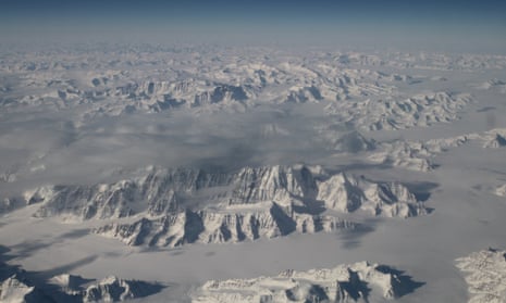 The north-east coastline of Greenland, one of the world’s two great ice sheets.