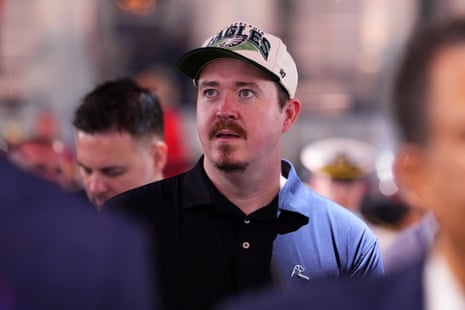 Comedian Shane Gillis takes in Sunday’s fights.
