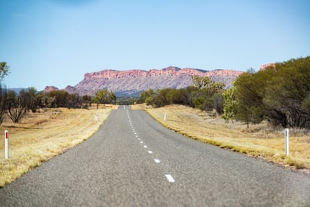 The Macdonnell Ranges outside Alice Springs.
