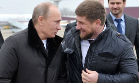 Vladimir Putin with Ramzan Kadyrov in 2011