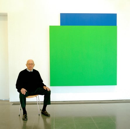 Ellsworth Kelly photographed in March 2006 at the Serpentine Gallery in London