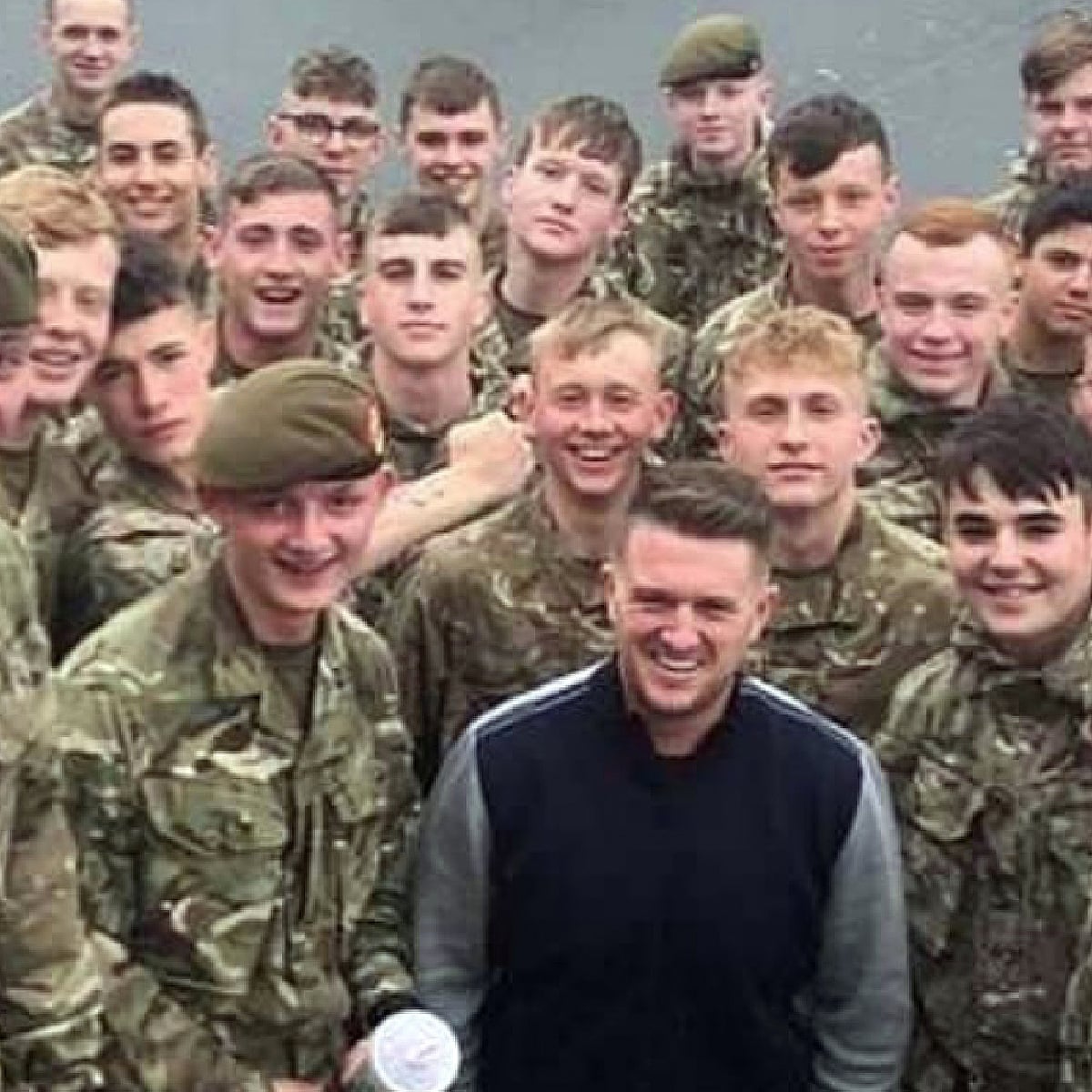 The Tommy Robinson Photos Show How Far Right The British Army Is Military The Guardian