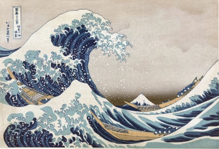 The Great Wave off the coast at Kanagawa, c1830. From ‘Thirty-six Views of Mount Fuji’, c1831. Katsushika Hokusai (1760-1849) Japanese Ukiyo-e artist. Men crouch in boats as huge wave towers over them. Sea PowerUNSPECIFIED - CIRCA 1754: The Great Wave off the coast at Kanagawa, c1830. From ‘Thirty-six Views of Mount Fuji’, c1831. Katsushika Hokusai (1760-1849) Japanese Ukiyo-e artist. Men crouch in boats as huge wave towers over them.