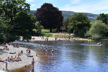 The wild swimming spot on the River Wharfe in Ilkley has become the country’s first designated bathing area.
