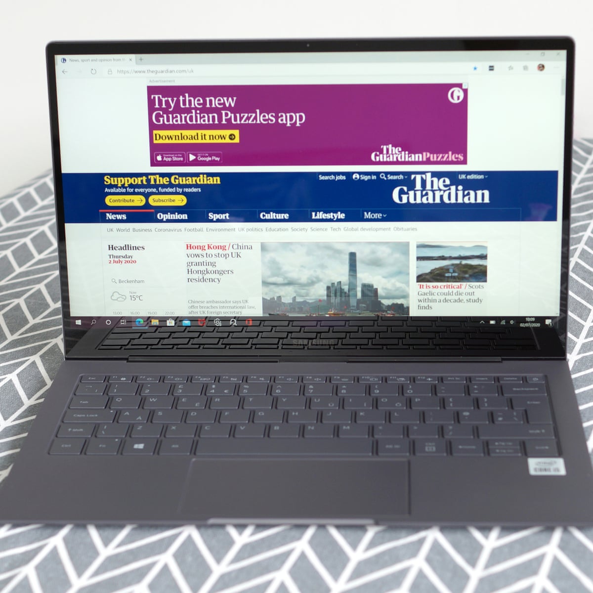 Galaxy Book S Laptop Review Samsung And Intel S Silent Road Warrior Samsung The Guardian